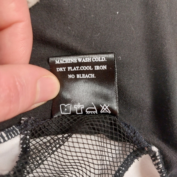 Too Fast Graphic Image Gothic Rave Tank Top with Mesh Inverted Cross Detailing - Picture 5 of 5